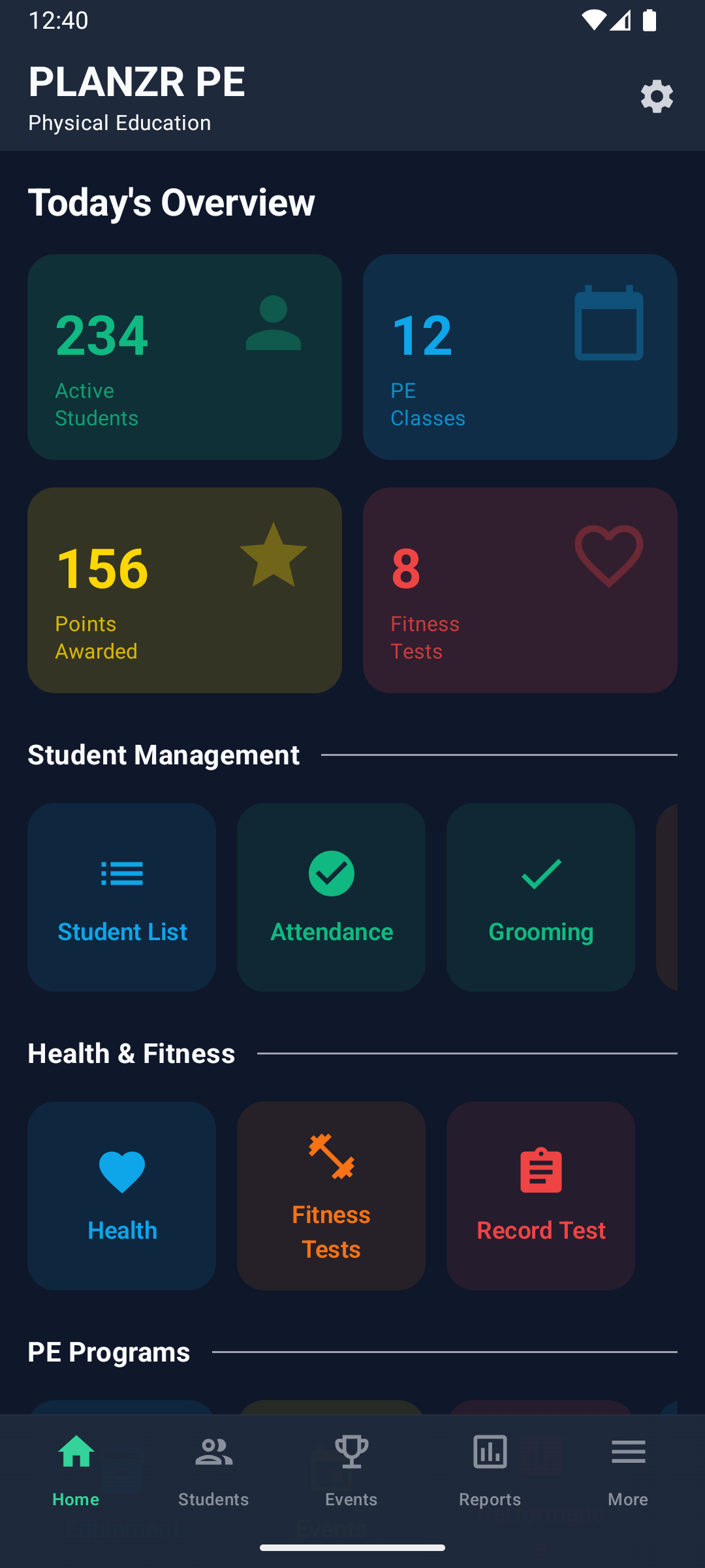PE App Dark